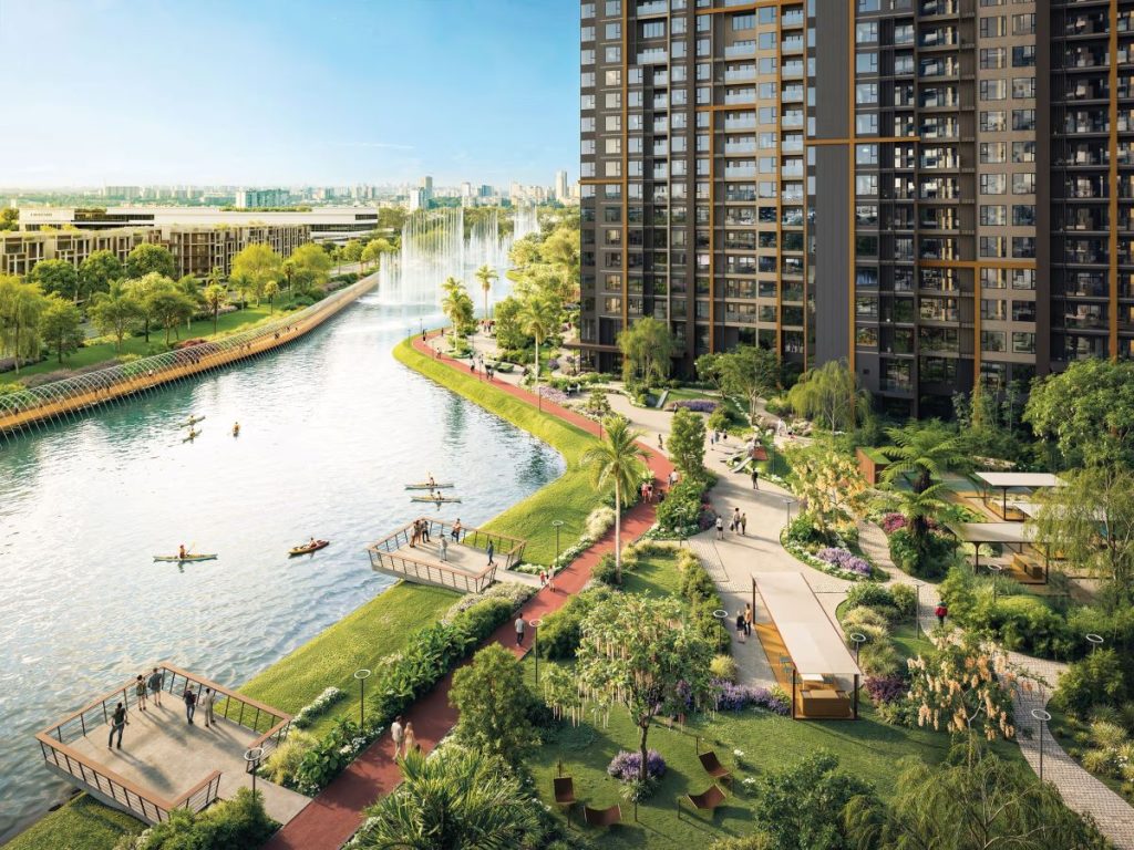 mật độ cây xanh tại The Global City chiếm gần 85%.